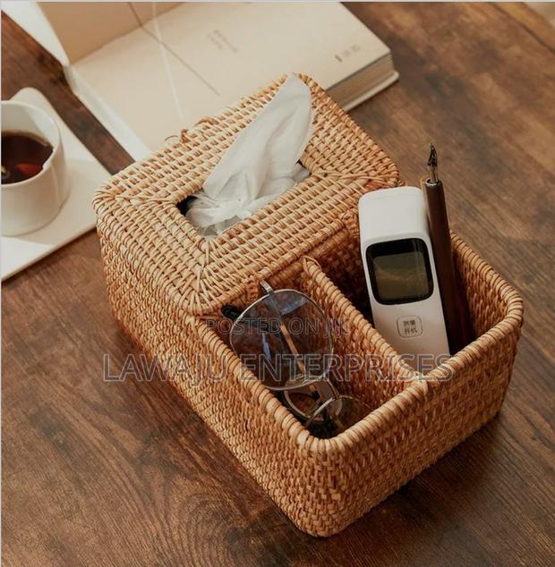 Rattan 3 Slots Storage Organizer - main view