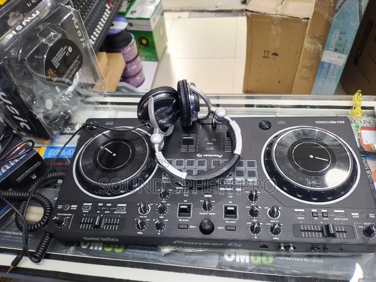 DDJ-Rev 1 Controller Plus Pioneer Headphones