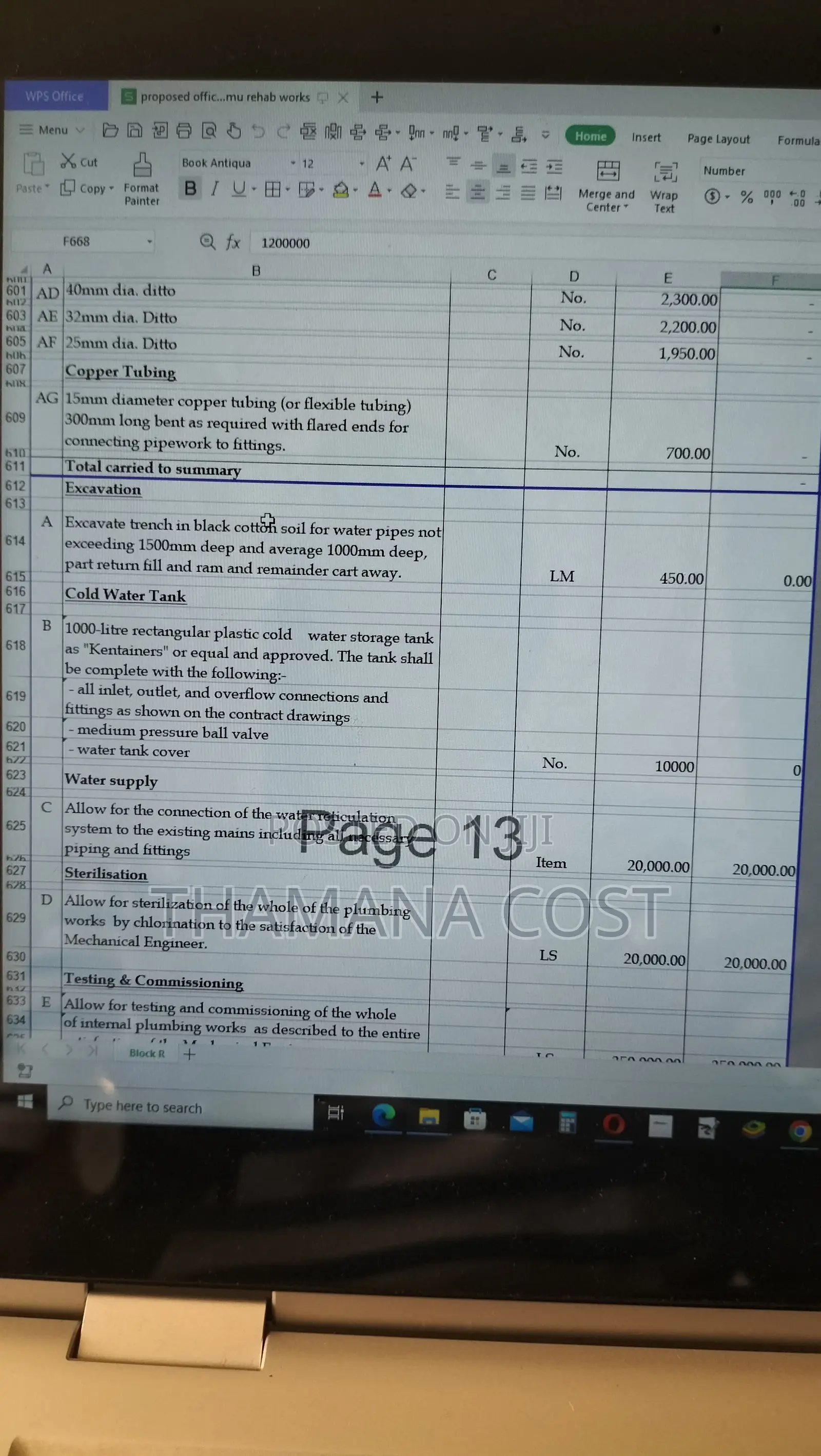 Quantity Surveying and Project Management