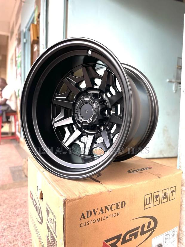 Black 10j Size 15 Inch Rims 2pcs - main view