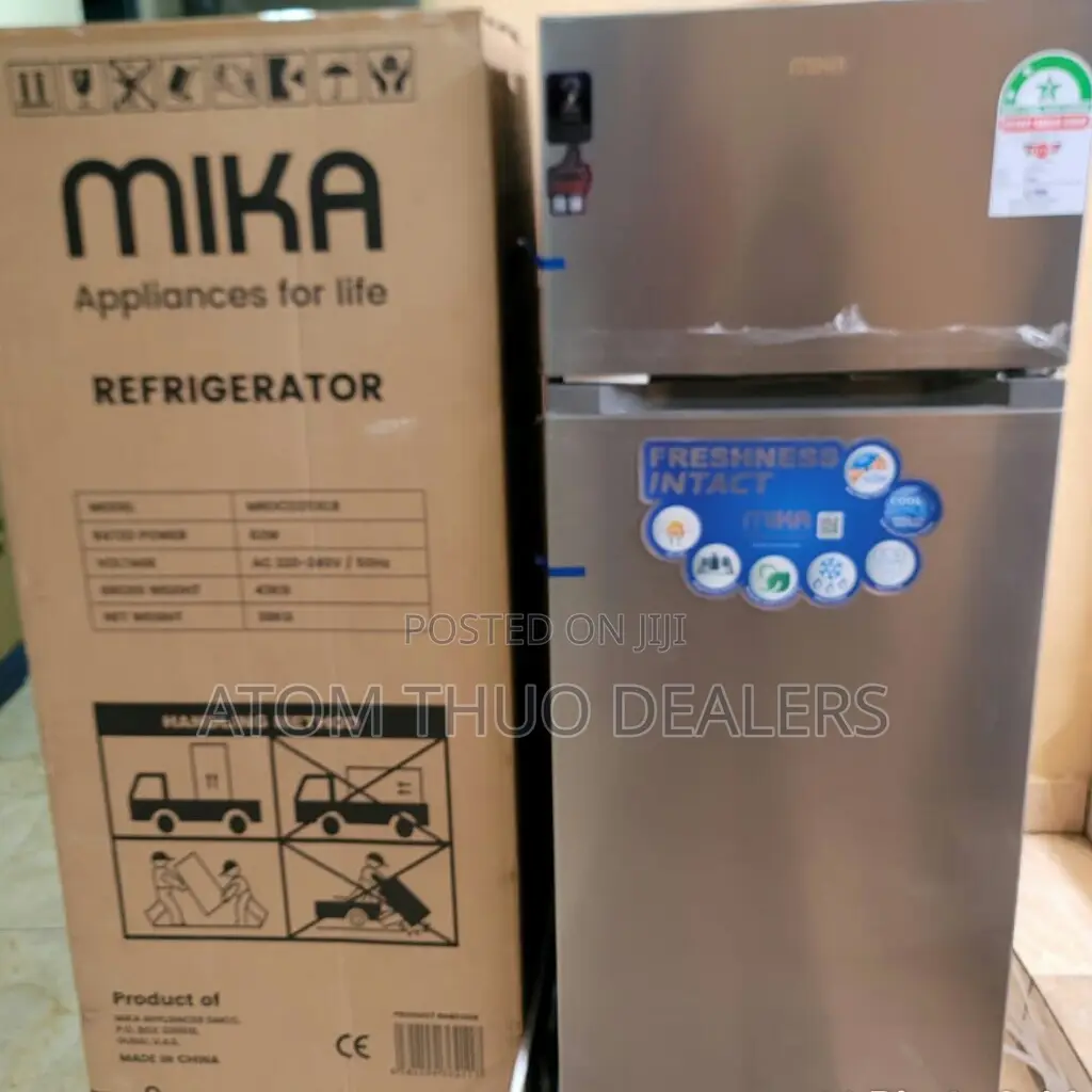 Mika 211 Grey Double Door Refrigarator