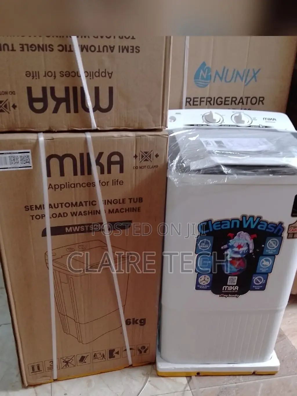 Mika Semiautomatic 6 Kg Single Tub Washing Machine MWSTS2106