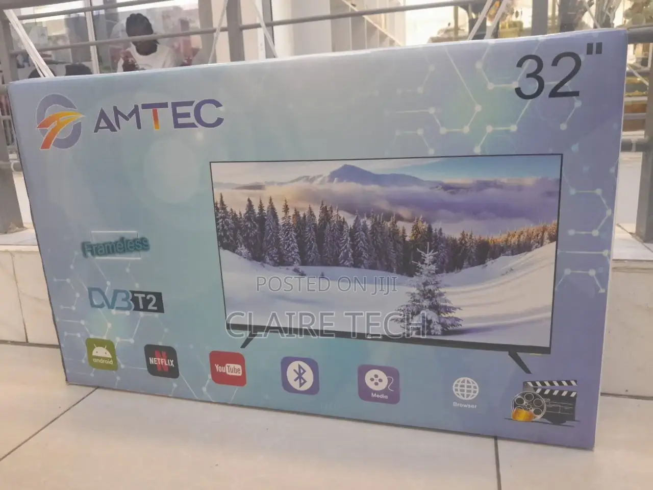 New 32 Inches Smart Android Flameless Tv Amtec Tv
