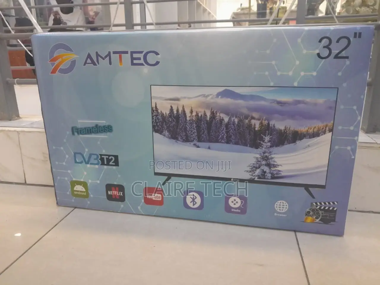 New 32 Inches Smart Android Flameless Tv Amtec Tv