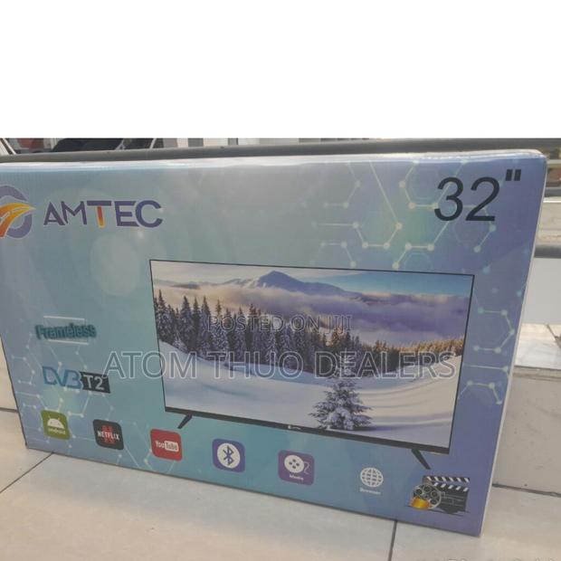 Amtec 32 Inches Frameless Smart Android Tv