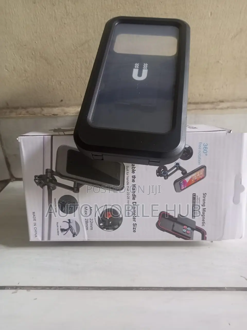 Water Proof Motorbike Phone Holder Black