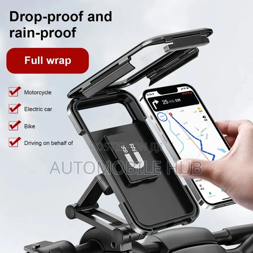 Bike Full Waterproof Phone Holder Black