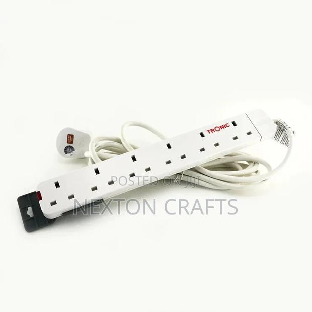 Tronic 6 Way Extension Socket With Surge