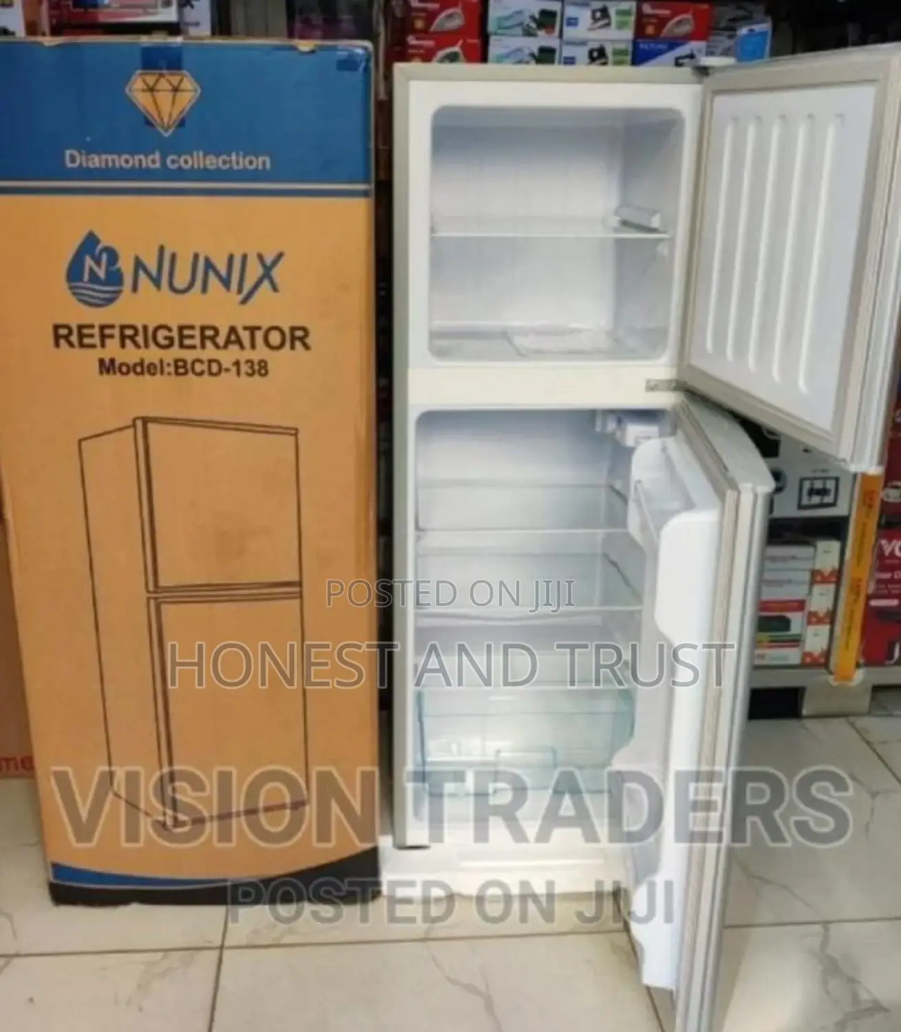 Nunix 138 Litres Double Door Fridge