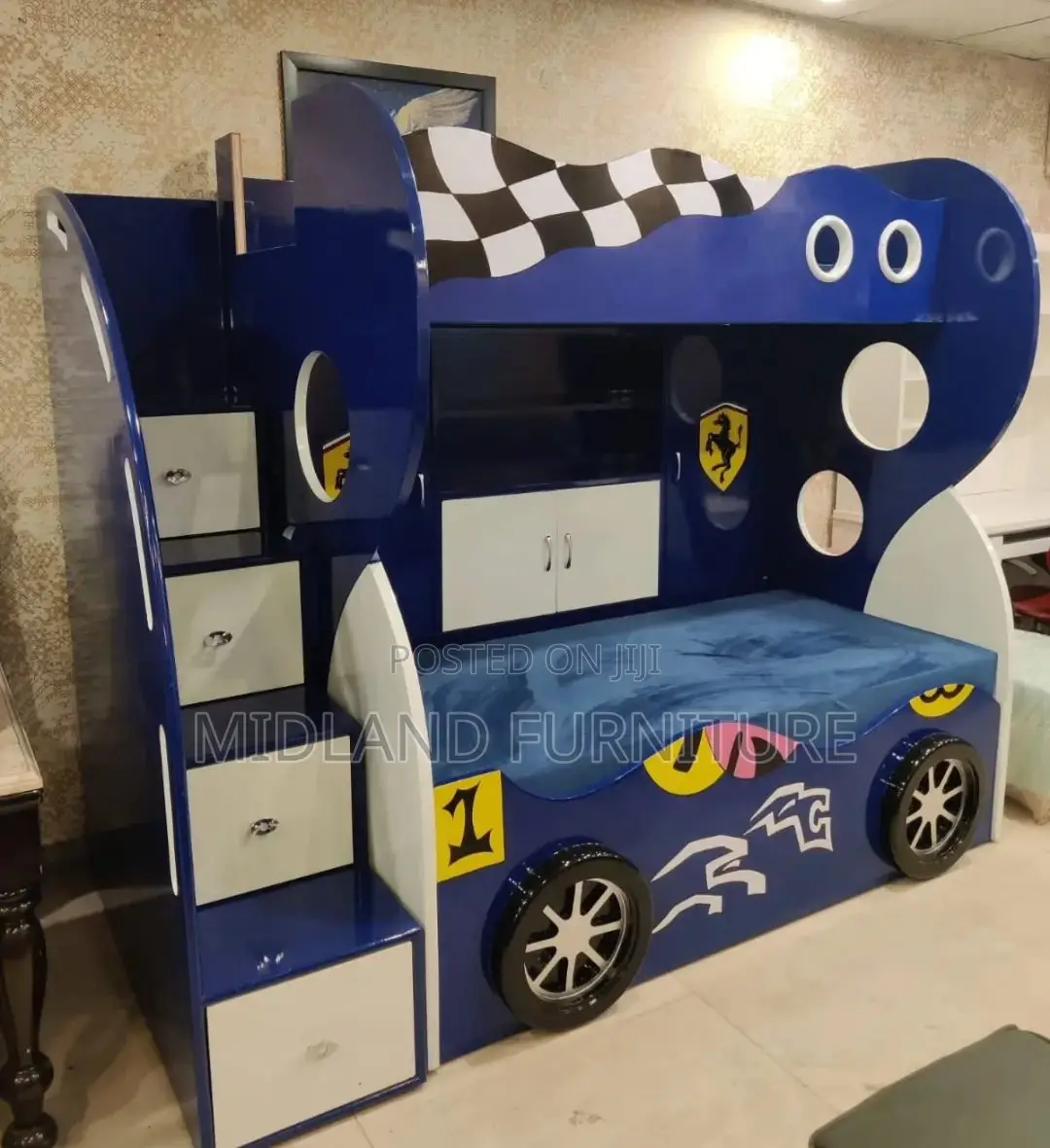 Car Themed Double Decker / Beds for Boys / Beds for Girls.