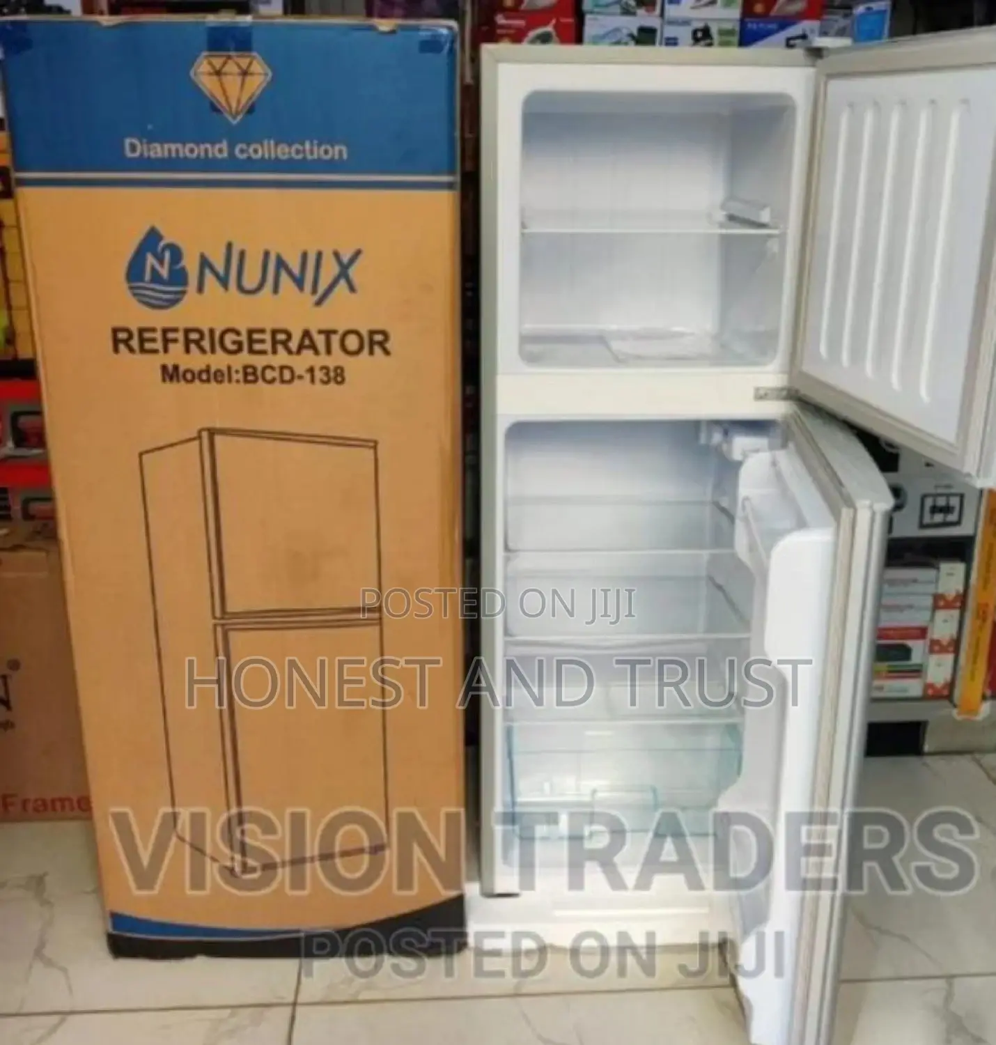 Nunix 138 Liters BCD-138 Double Door Fridge