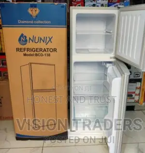 Nunix 138 Liters BCD-138 Double Door Fridge