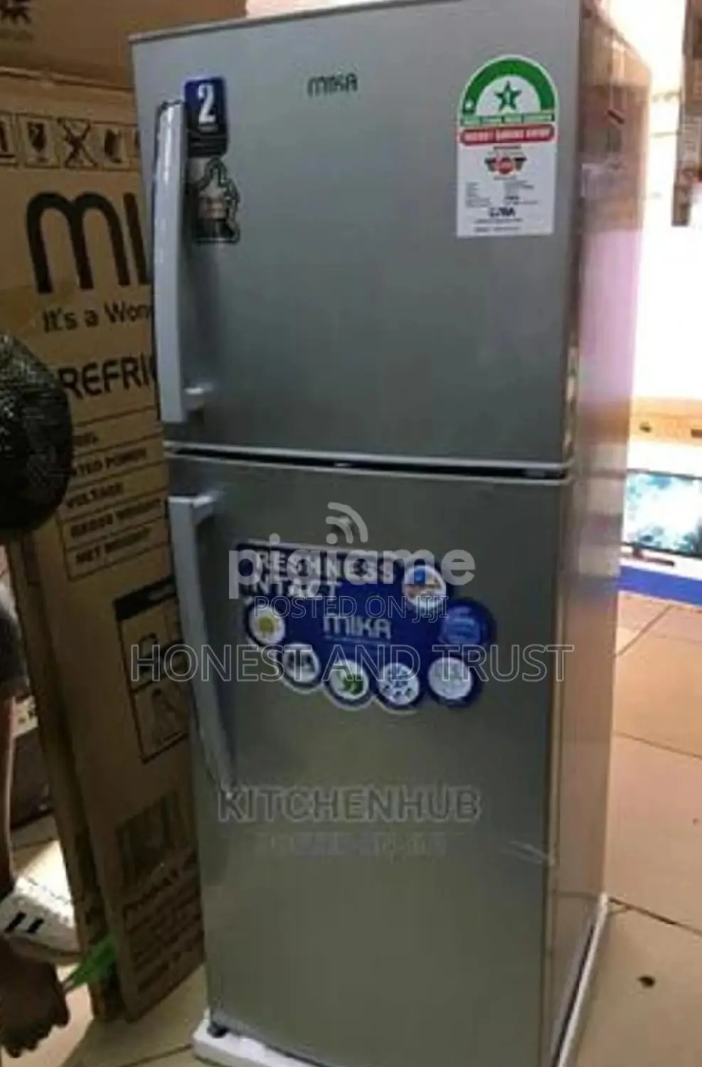 Mika 168 Liters MRDCD168LSD Double Door Fridge