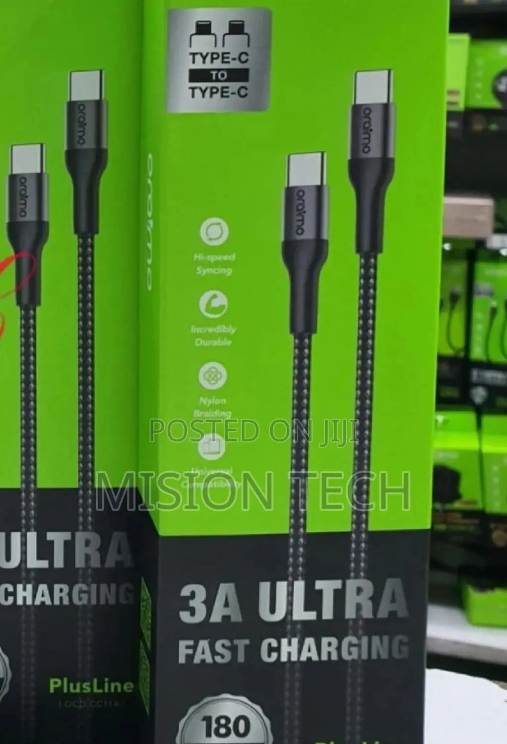 Oraimo 3A 100w Ultra Fast Charging Cable