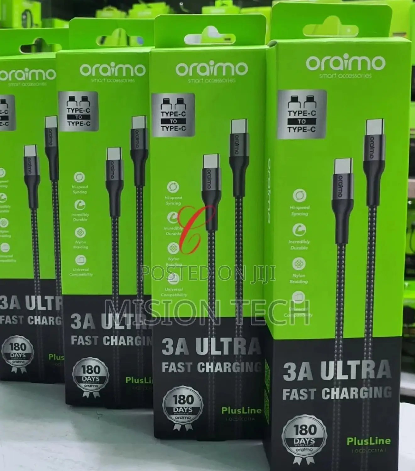 Oraimo 3A 100w Ultra Fast Charging Cable