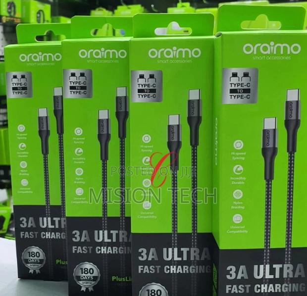 Oraimo 2m Type C Fast Charging Braided Cable - main view