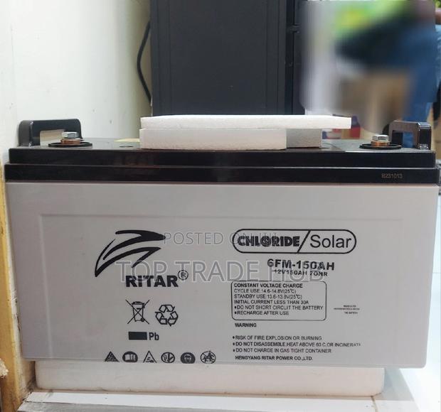 Ritar Rechargeable Solar Battery 150ah - main view