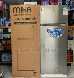 Mika Double Door Fridge 138l