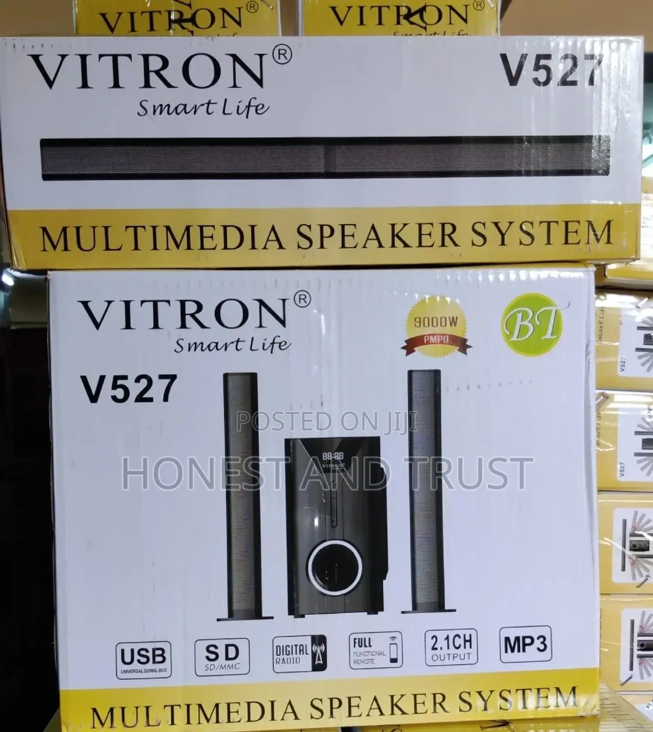 Vitron Convertible Sound Bar V527 – 2.1 Ch Speaker, 9000w