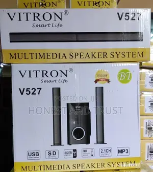 Vitron Convertible Sound Bar V527 – 2.1 Ch Speaker, 9000w