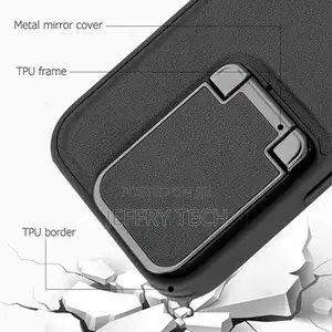 Piblue 360 Premium Leather Flip 15pro Max Black Case