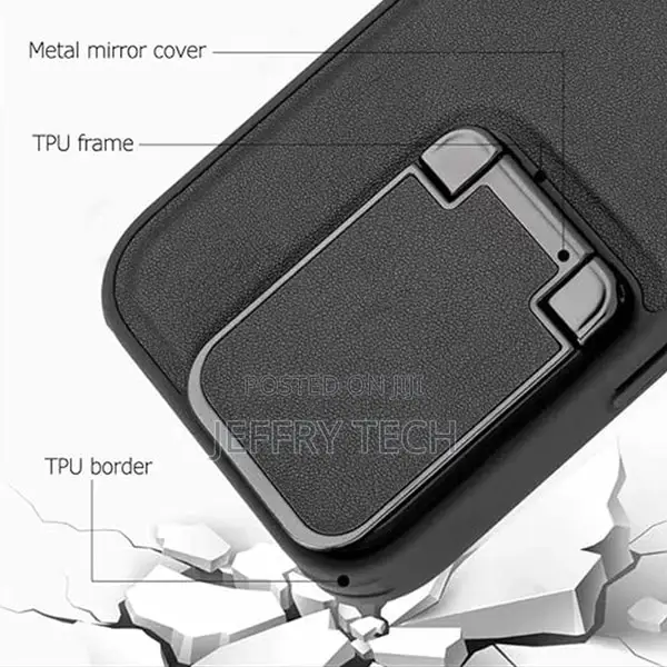 Piblue 360 Premium Leather Flip 15pro Max Black Case