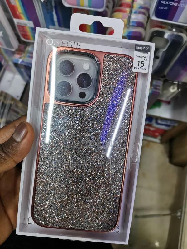 Onegif Leather Design Case With Glitter iPhone 15 Pro Max - main view