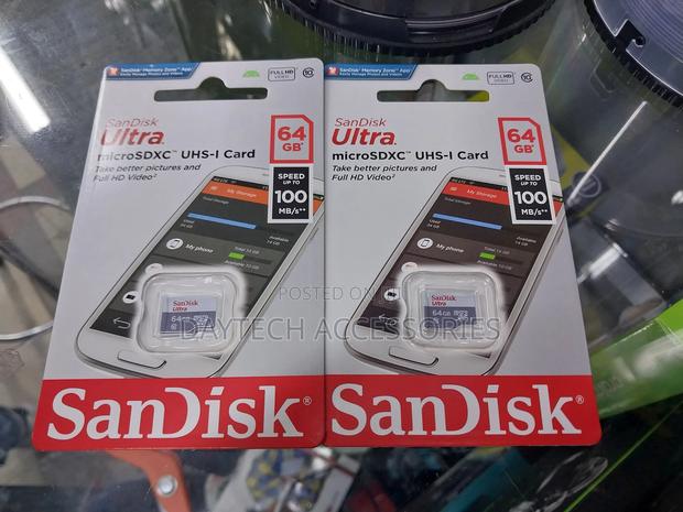 Sandisk Ultra 64 Gb Microsdxc Memory Card Up to 100 Mb/S,