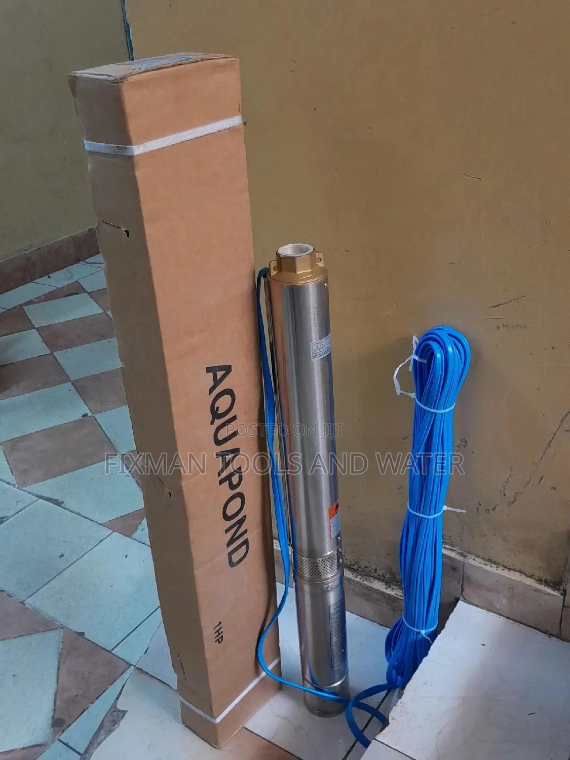 Deep Well Aquapond Italy 1hp Submersible Water Pump 105 M