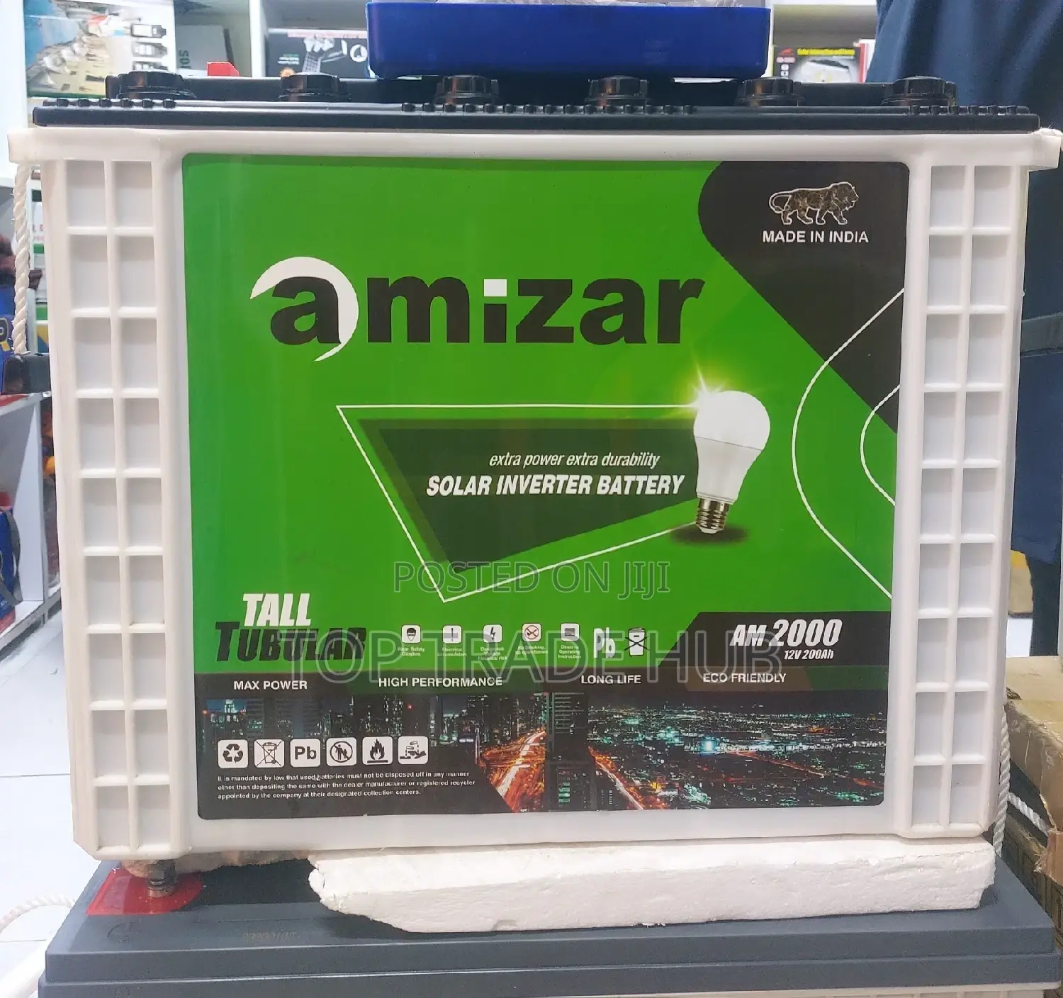 Amizar Tall Tubular Solar Inverter Battery