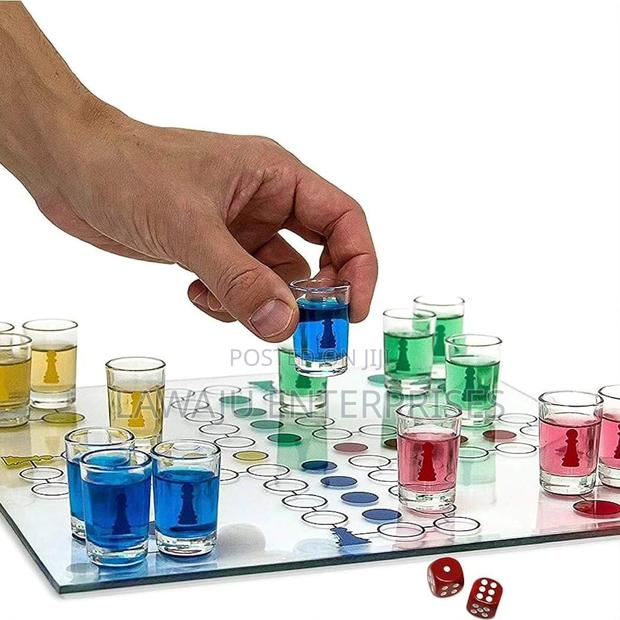 Ludo Shots Drinking Game - 16 Shot Glasses - main view