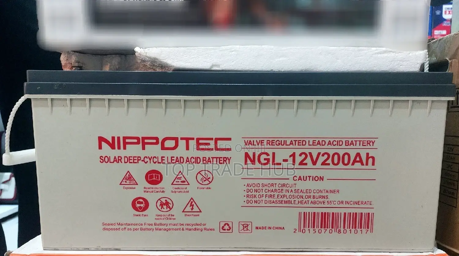 Nippotec Solar Deep Cycle Lead Battery 200 Ah