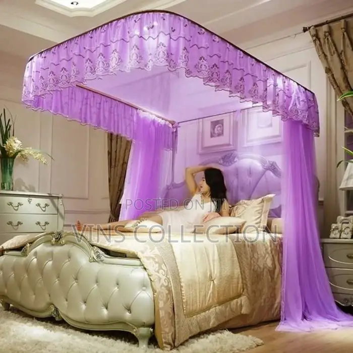 2 Stands Rail Mosquito Net