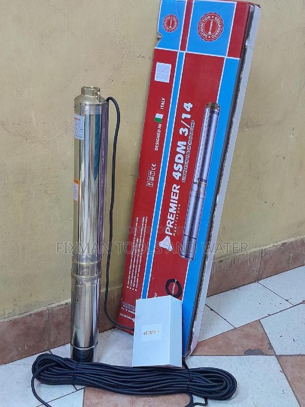 Borehole Premier 1 HP Submersible Water Pump 90 M