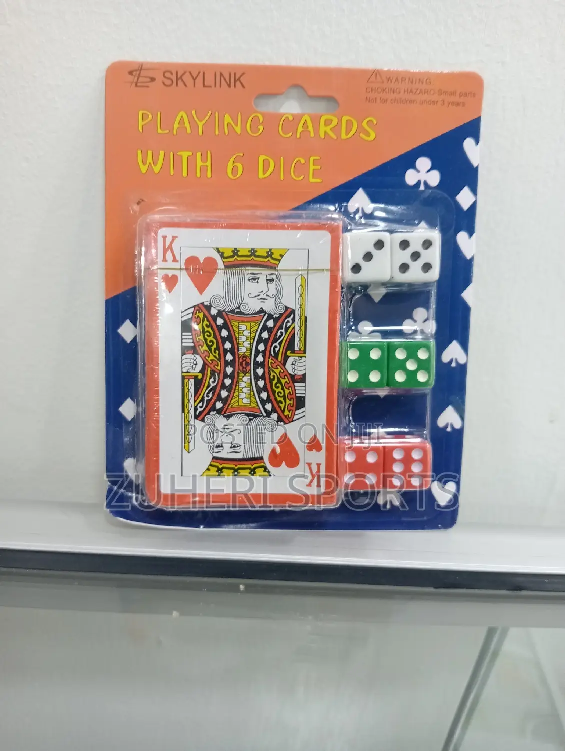 Poker Cards Set With Dice