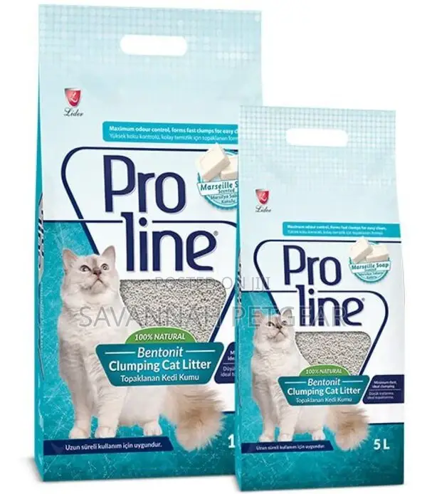 Proline Bentonite Marsaille Soap Scented Clumping Cat Litter - 5 Litre