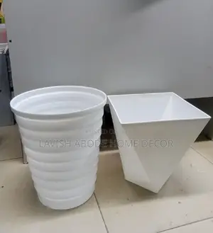 Black White Plant Pots Planters Vases