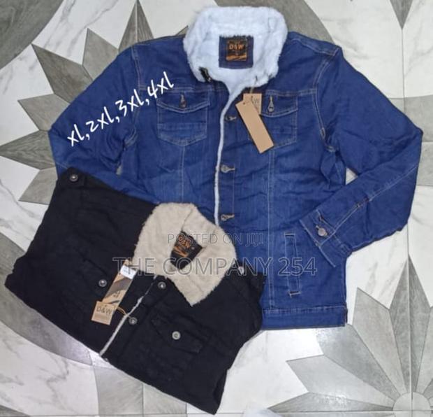Designer Heavy Woolen Puffed Warm Denim Jackets Available