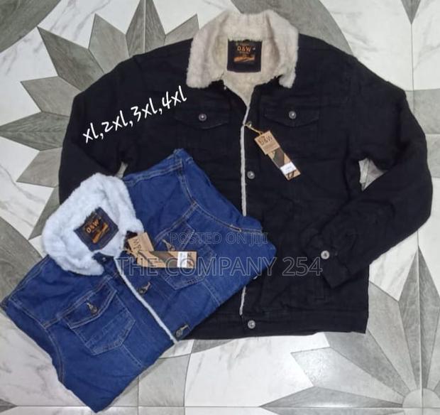 Designer Heavy Woolen Puffed Warm Denim Jackets Available - thumbnail 2