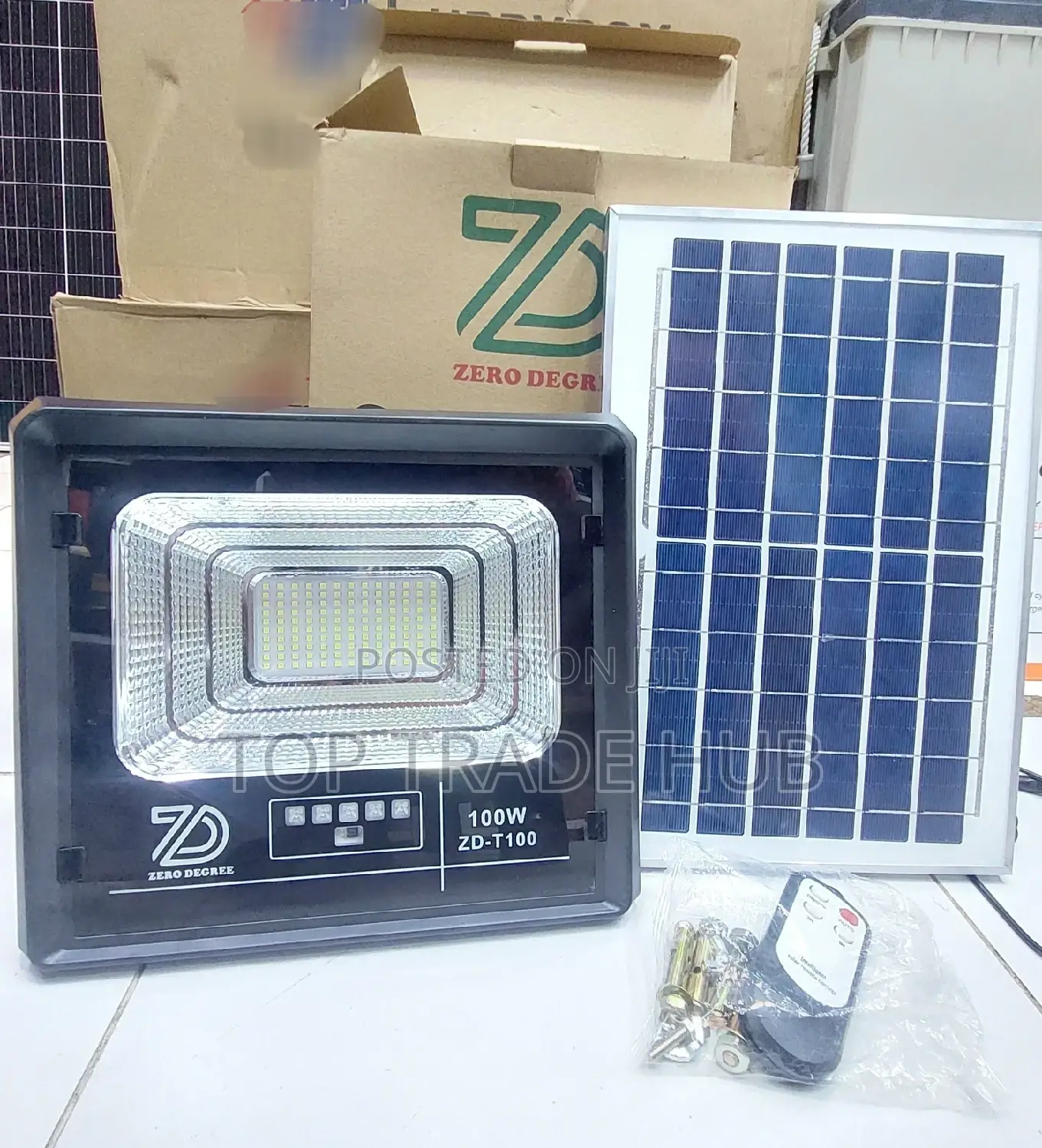 Zero Degree Solar Flood Light 100 Watts