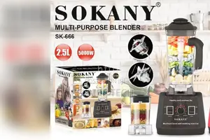 Black 2 in 1 Sokany Commercial Blender,Jug Grinder SK-666