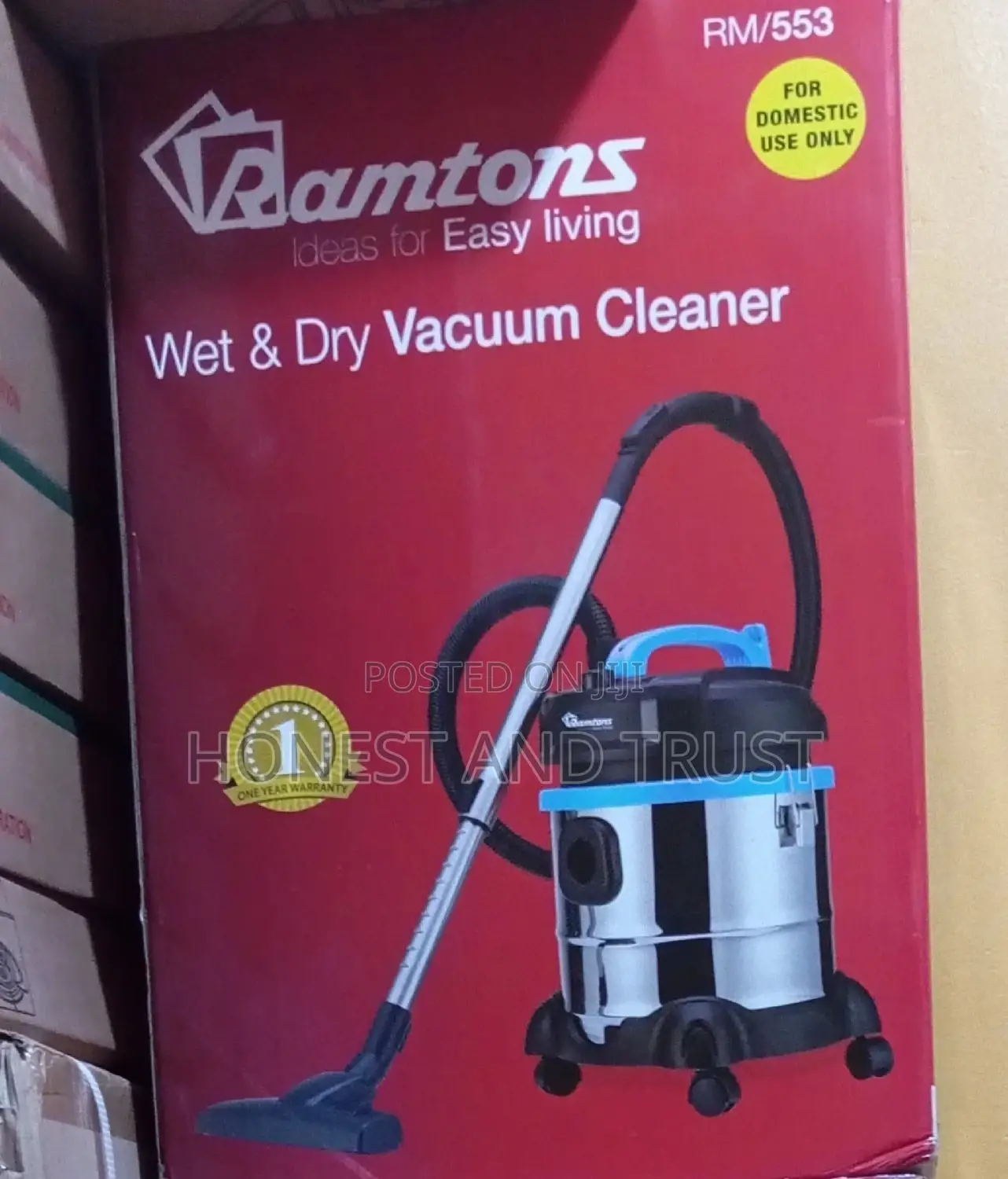 Ramtons – Rm/553 Wet and Dry Vacuum Cleaner