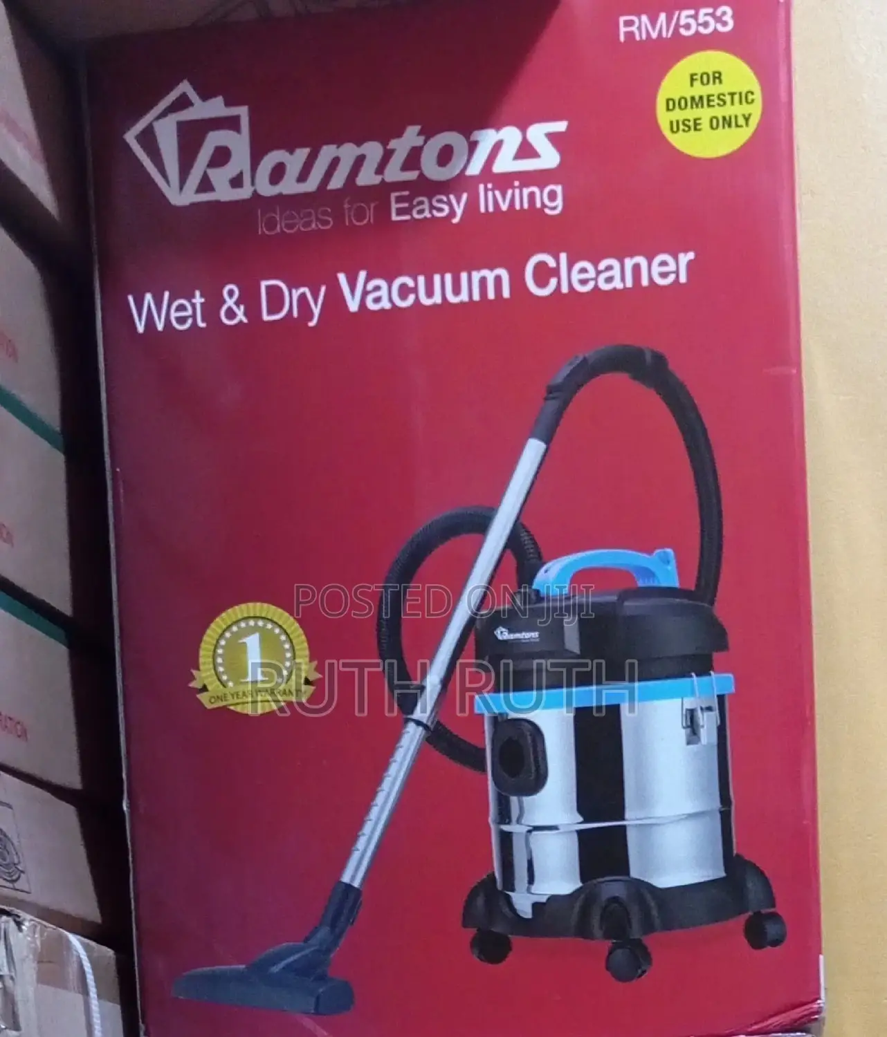 Ramtons – Rm/553 Wet and Dry Vacuum Cleaner