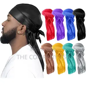 Unisex Velvet Wave Durags Bandanas Turban Hat Wigs Doo Men