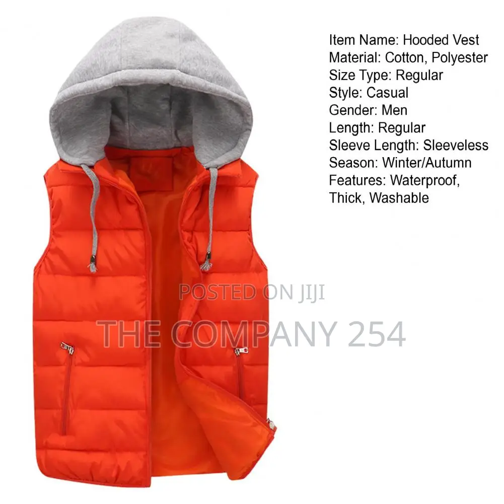 Unisex Printing Cuban Branding Sleeveless Half Puff Jackets.