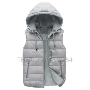 Unisex Printing Cuban Branding Sleeveless Half Puff Jackets.