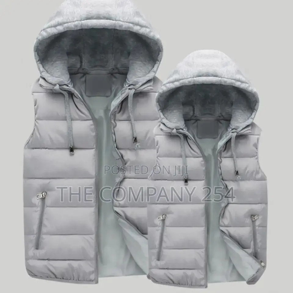 Unisex Printing Cuban Branding Sleeveless Half Puff Jackets.