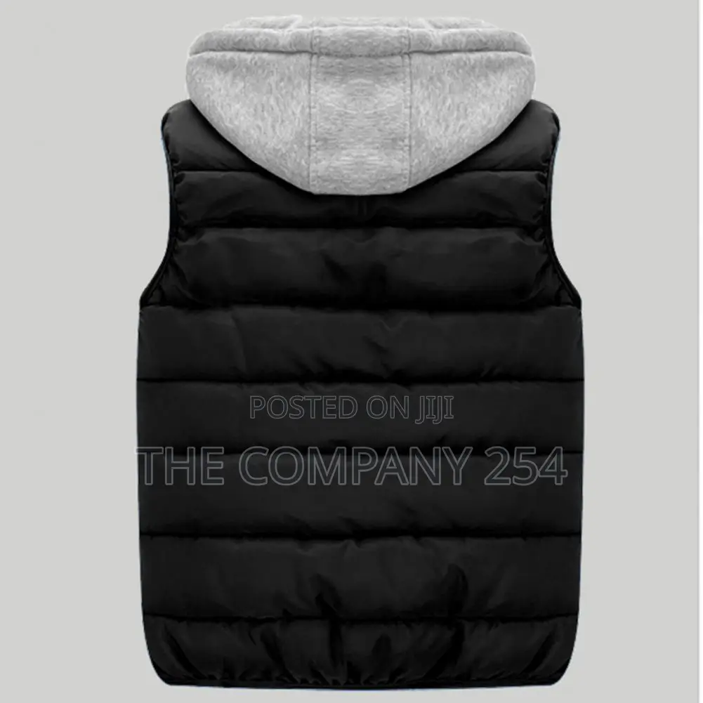 Unisex Printing Cuban Branding Sleeveless Half Puff Jackets.