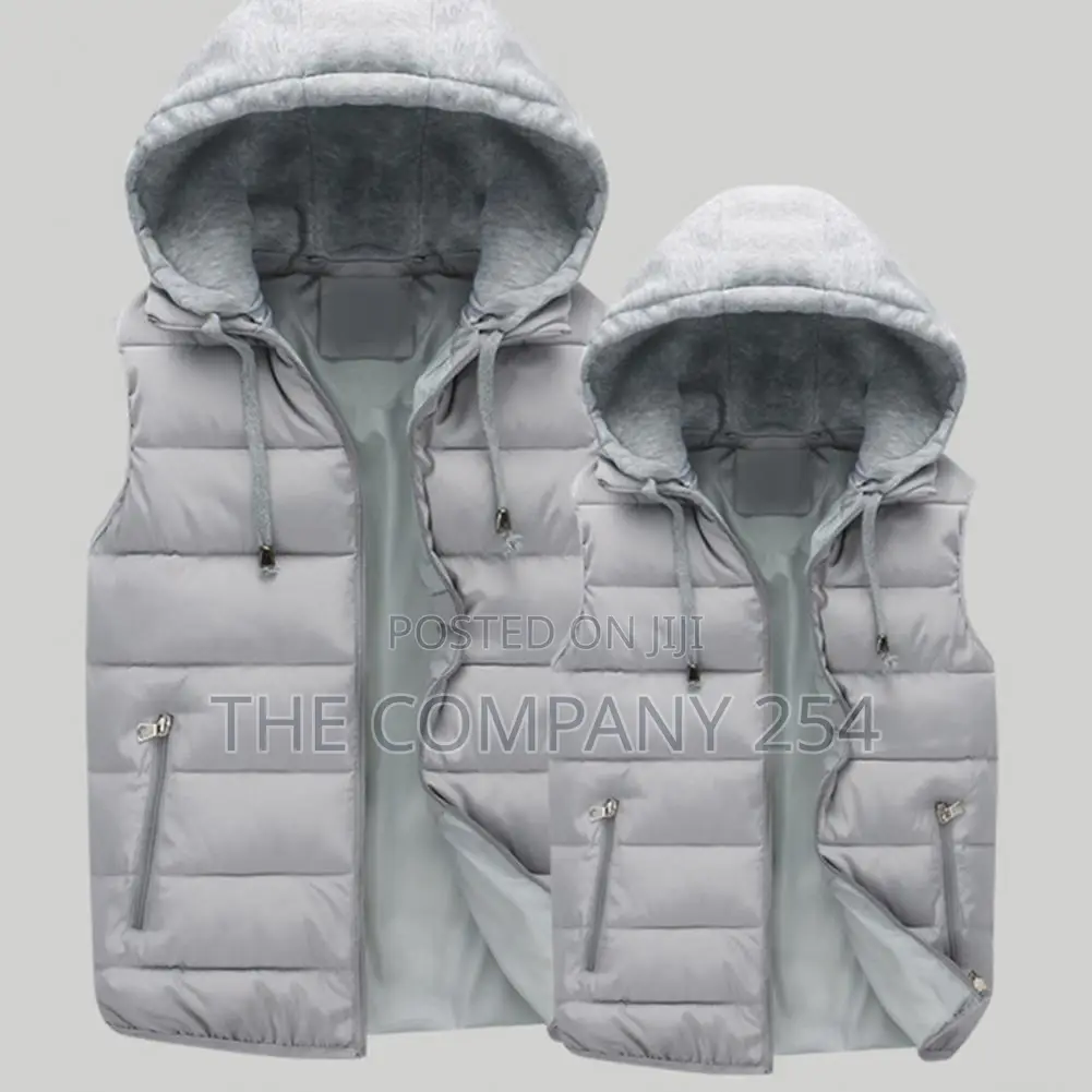 Unisex Printing Cuban Branding Sleeveless Half Puff Jackets.