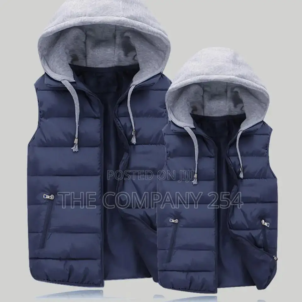 Unisex Printing Cuban Branding Sleeveless Half Puff Jackets.